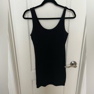Black mini bodycon dress